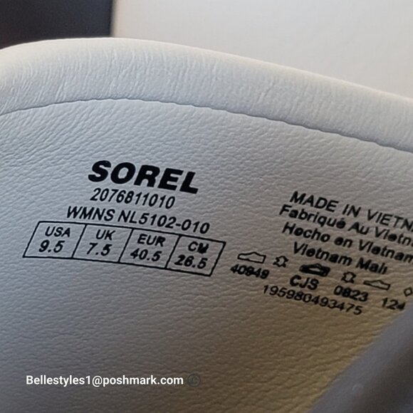 SOREL Viibe Criss-Cross Platform Smooth Leather Women’s Slide- Size 9.5 ⭐ - Picture 15 of 16